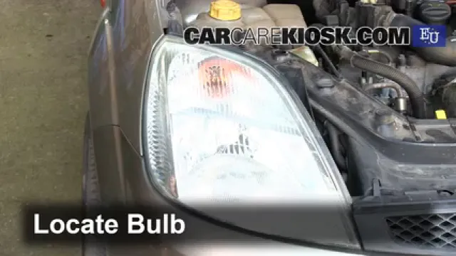 2003 Ford Fiesta TDCi 1.4L 4 Cyl. Turbo Diesel Lights Headlight (replace bulb)